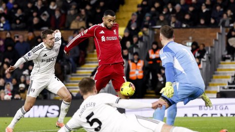 Късен гол на Фулъм, срещата с Ливърпул завърши 2:2