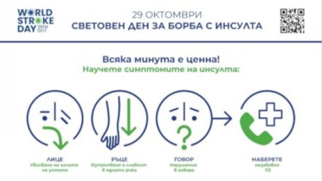 Отбелязване на Световния ден за борба с инсулта