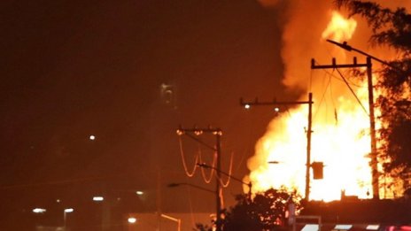 Взрив край Луганск, пламна газопровод