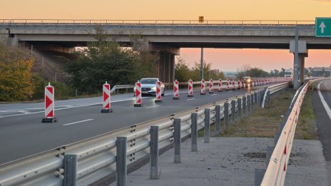 Ремонт на магистрала "Тракия" край Стара Загора