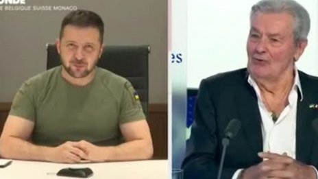 Ален Делон в разговор със Зеленски: За мен е чест!
