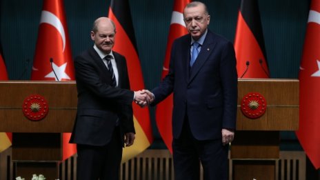 Ердоган очаква подкрепа от Шолц за ЕС