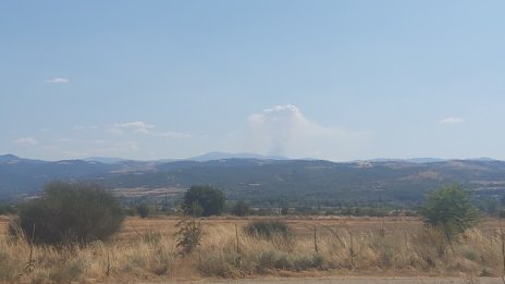 Голям пожар в РСМ заплашва да влезе в България край Симитли