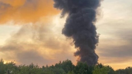 Пожари бушуват край Москва след атаките с украински дронове ВИДЕО