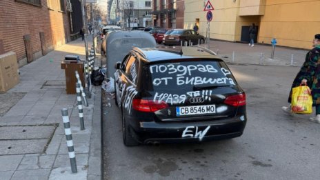 Глупак: Тежко любовно отмъщение в София върху автомобил 