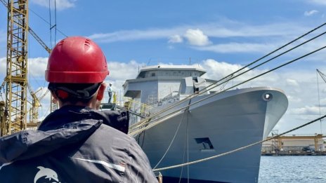 Пуснаха по вода новия ни военен кораб „Храбри“