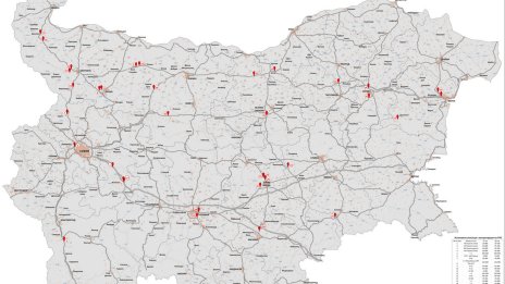 АПИ публикува карта с концентрация на катастрофи
