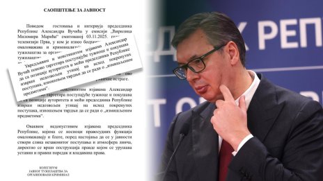 Прокуратурата във война с Вучич: Злоупотребява с властта
