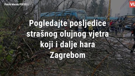 Силна буря със скорост на вятъра до 120 км/ч удари Загреб