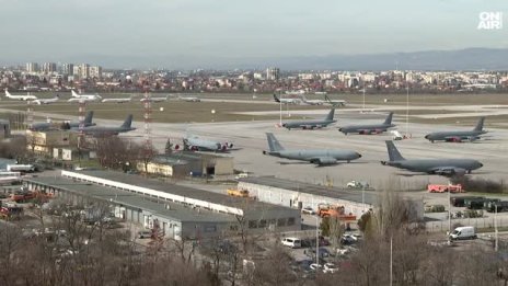 Летището в София ще обслужва само военни полети за няколко часа на 23 и 24 февруари 