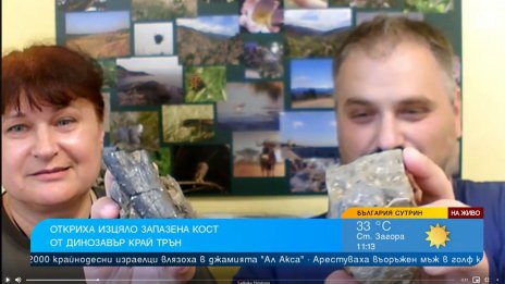 На 83 млн. години е откритата кост на динозавър край Трън