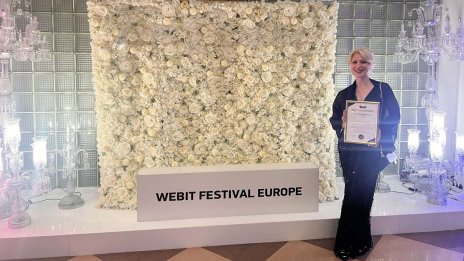 Моника Златева от CT Interactive с признание на WEBIT Changemakers