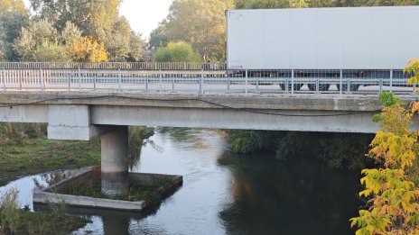 Р. Язо край Разлог е в коритото си и няма опасност да прелее