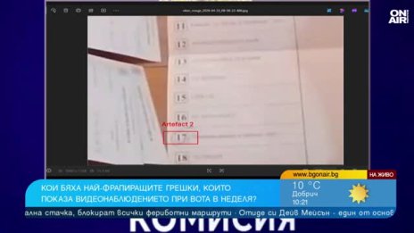 Избори и видеонаблюдение: в 178 секции не е имало видеонаблюдение