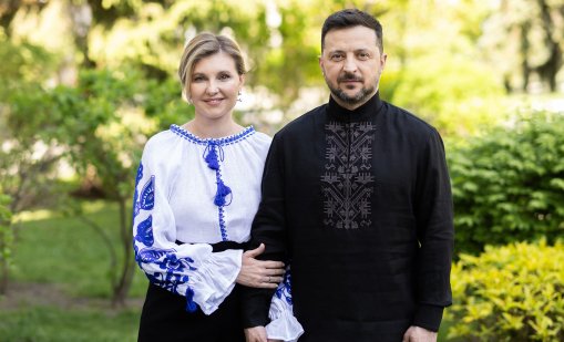 Зеленски и първата дама поздравиха украинците за Деня на Вишиванката