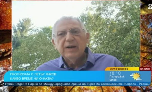 Янков: Около 15 септември ни очаква динамично време
