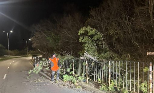 Ураганен вятър повреди контактната мрежа по Подбалканската жп линия 