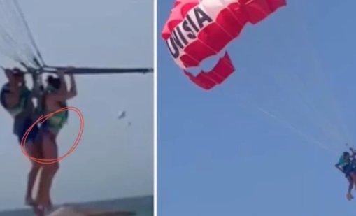 Аеросекс: Насилиха във въздуха скачачка с парашут