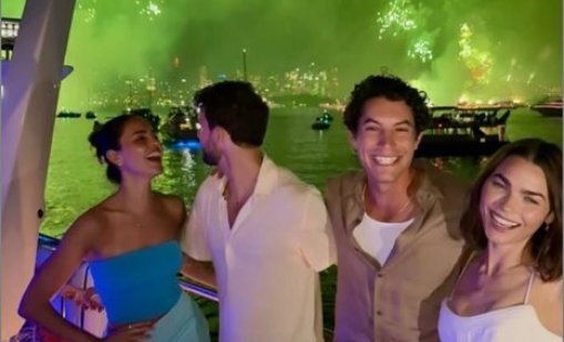 Григор и Ейса посрещнаха 2026 край океана с любовен танц