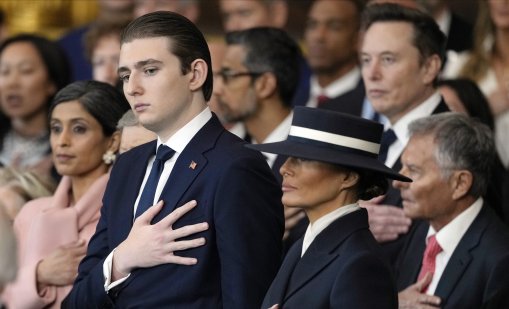 Разкриха какво е казал Барън Тръмп на Байдън по време на инаугурацията на баща си