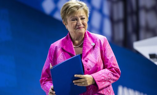 Шефът на МВФ Георгиева е в Украйна, има и близки семейни връзки там