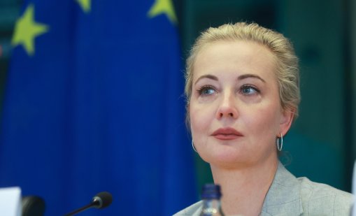 Украински студенти протестират срещу вдовицата на Навални 