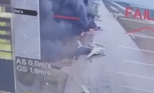 Русия призна за няколко подпалени военни самолета след украинската атака
