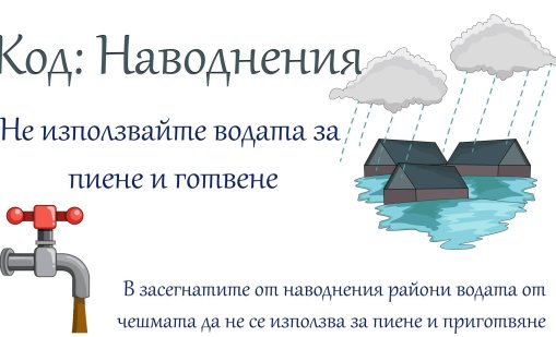 Здравното министерство: Не използвайте вода от чешмата в наводнените райони