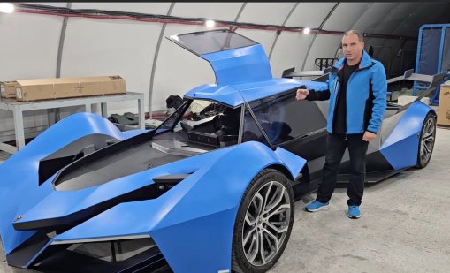 Ахмед "Шумахер" отново демонстрира "хиперколата" ALIENO с амортисьори за $70 ВИДЕО