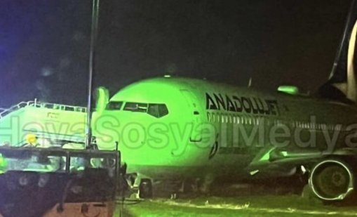 Самолет се “подхлъзна” и излезе от пътеката за рулиране в Истанбул ВИДЕО