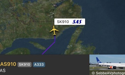 Пътници, летящи към Дания, бяха блокирани в канадска военна база през нощта