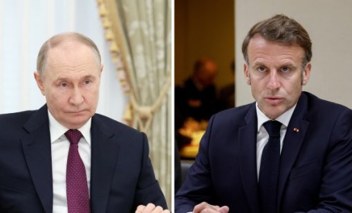 Путин и Макрон проведоха първия си телефонен разговор от 2022 г. 