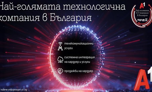 Класация определи А1 за най-голямата технологична компания в страната 