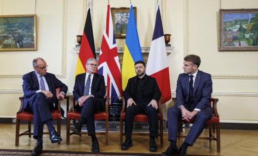 Стармър, Мерц и Макрон в един глас: Ние сме с Украйна