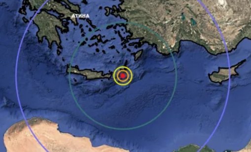 Земетресение с магнитуд 6,4 разтърси Крит