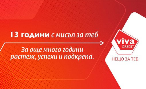 13 години Viva Credit: Бързи кредити с устойчива трансформация и регионално лидерство