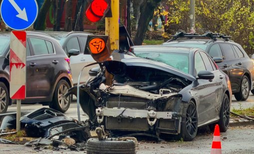 Катастрофа на столичния булевард “Тодор Александров” СНИМКИ