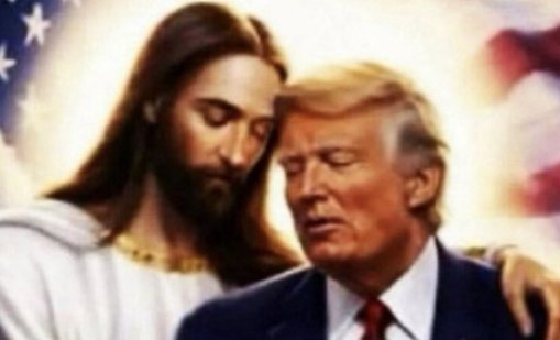 Тръмп си пусна нова AI снимка, прегърнат от Исус Христос 