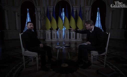 Спря токът в Киев по време на интервю със Зеленски