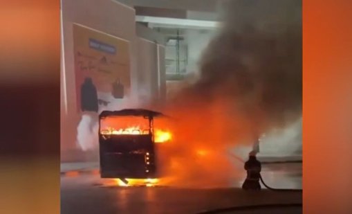 Автобус, пътуващ от България за Измир, пламна на ГКПП "Капъкуле"