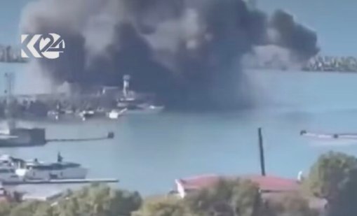 Дим над пристанището в Сочи, Украйна удари руски кораб с дрон (ВИДЕО)