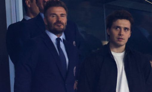 Бруклин Бекъм и баща му Дейвид се разминаха на косъм с неловка среща