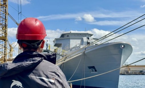 Пуснаха по вода новия ни военен кораб „Храбри“