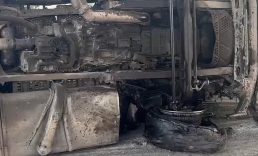ТИР се е преобърнал при "Траянови врата" на АМ "Тракия"