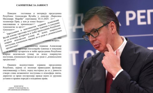 Прокуратурата във война с Вучич: Злоупотребява с властта