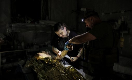 Защитата на Украйна с помощта на рибарски мрежи показва предизвикателства пред Киев
