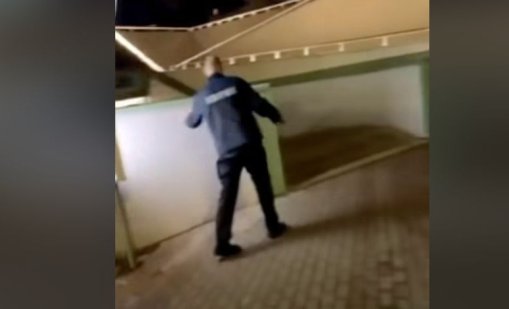 Видеото с пияния полицай в метростанция се оказа от 2022 г. 