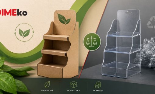 Устойчиви POS решения: картон vs пластмаса - екология, логистика и разходи
