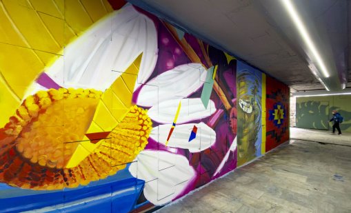 Художници преобразиха подлезите на бул. &ldquo;Цариградско шосе&rdquo; СНИМКИ