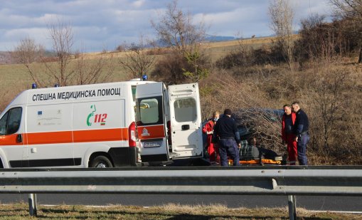 Цистерна се запали на автомагистрала &ldquo;Струма&ldquo;